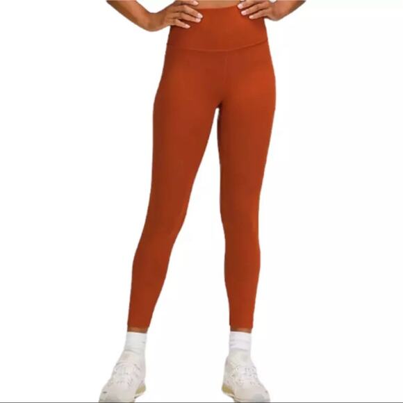 LULULEMON Aztec Brick Wunder Train High‎ Rise Active Workout Leggings Size 18 - Picture 12 of 12